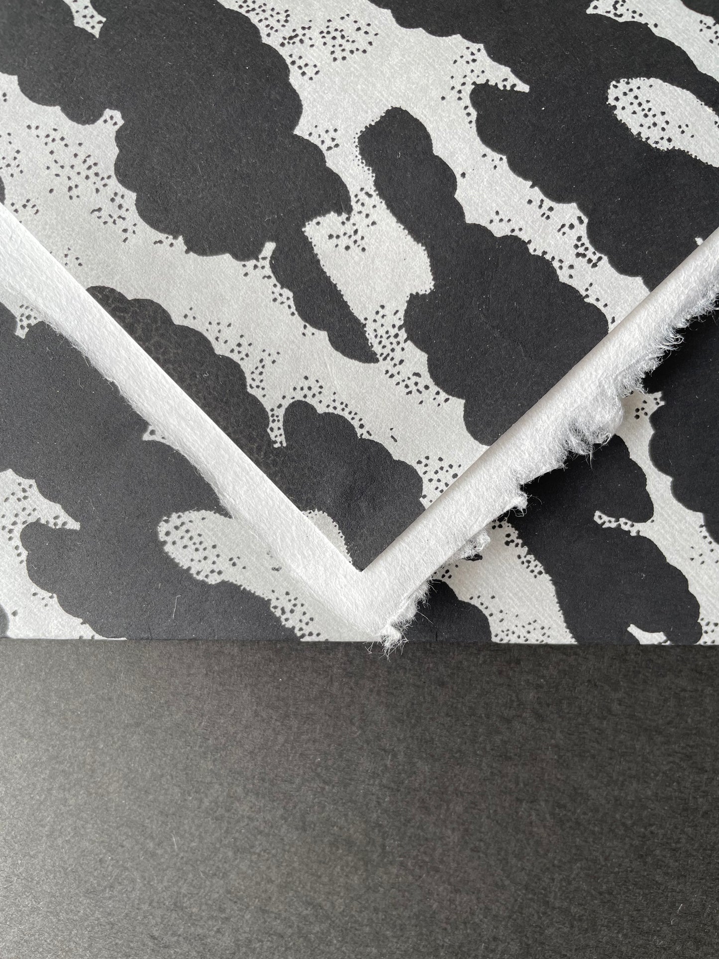 Okurifumi ④ cloud pattern, gray, with ears