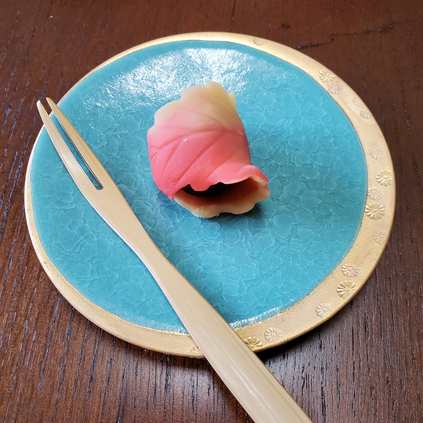Warm flower dish S ブルー