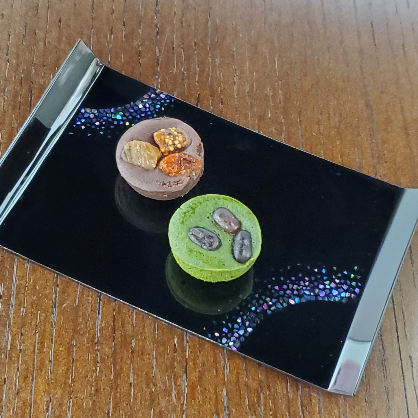 紙胎螺鈿菓子皿「円」