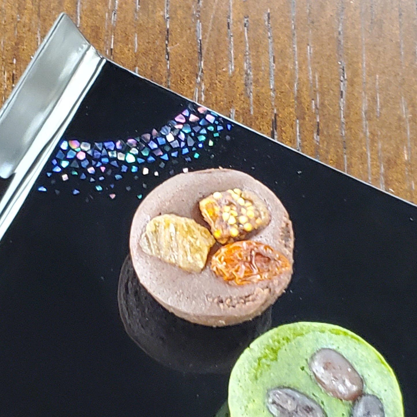 紙胎螺鈿菓子皿「円」