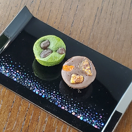 紙胎螺鈿菓子皿「直線」