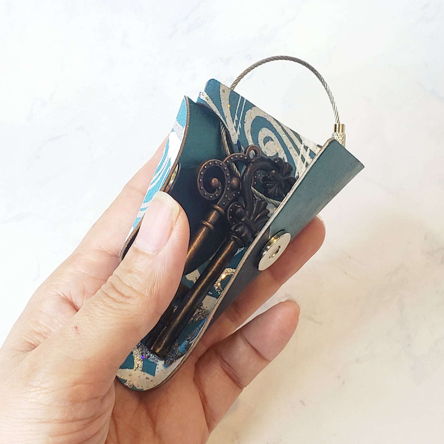 key wrap -彩- 光琳水に千羽鶴