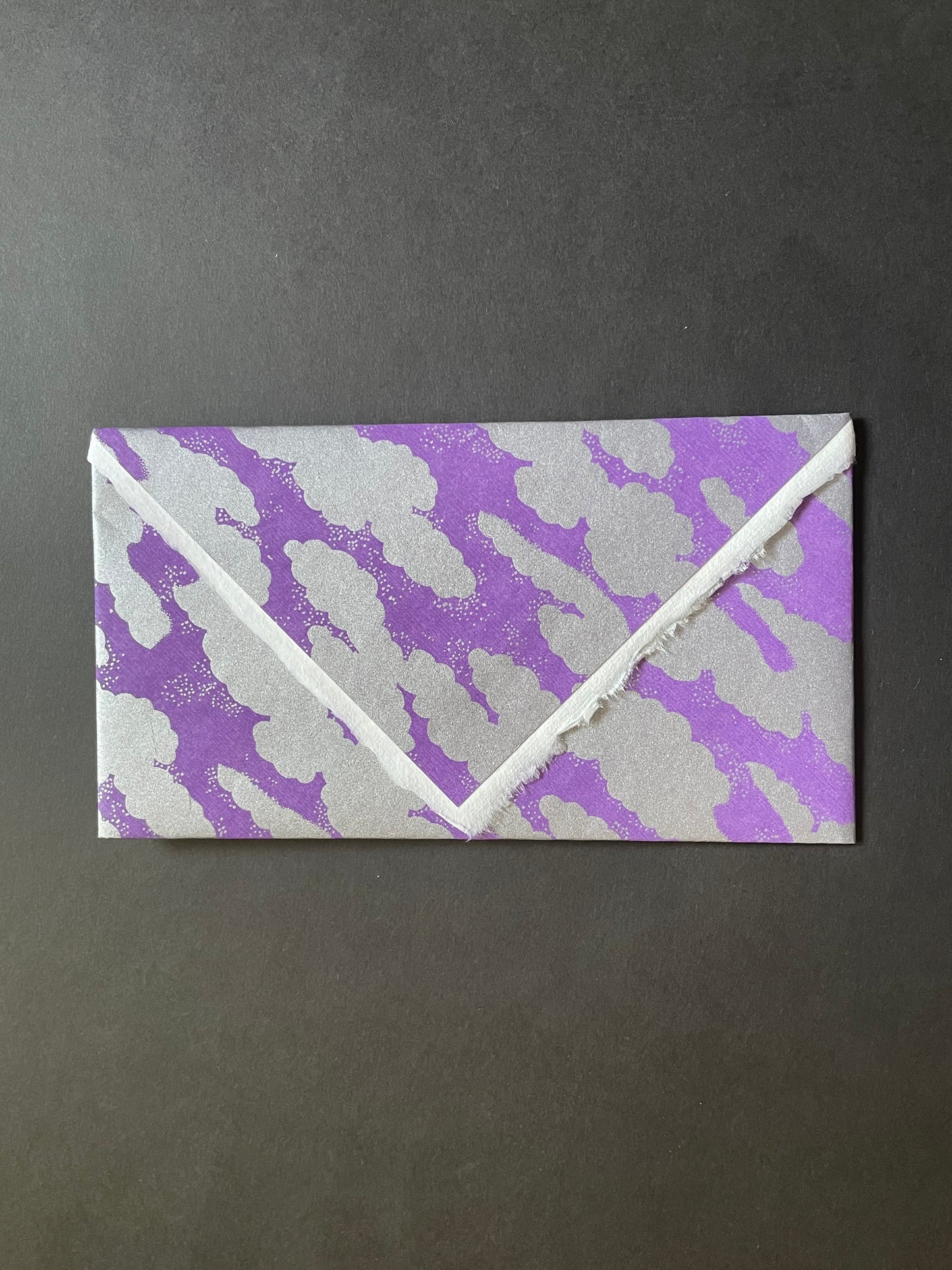 Okurifumi ② cloud pattern, purple, with ears