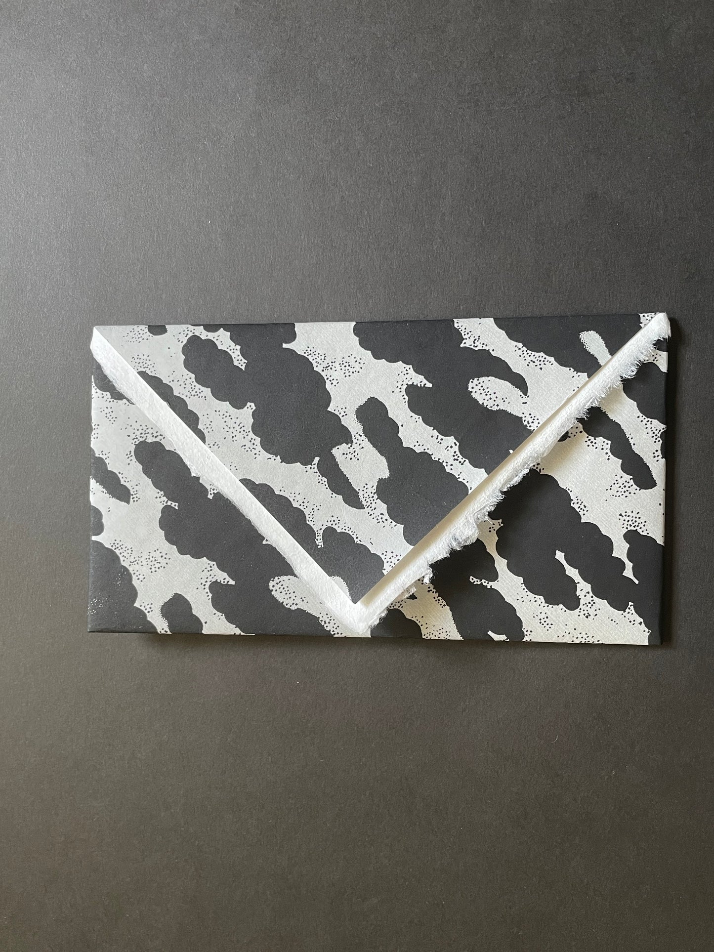 Okurifumi ④ cloud pattern, gray, with ears