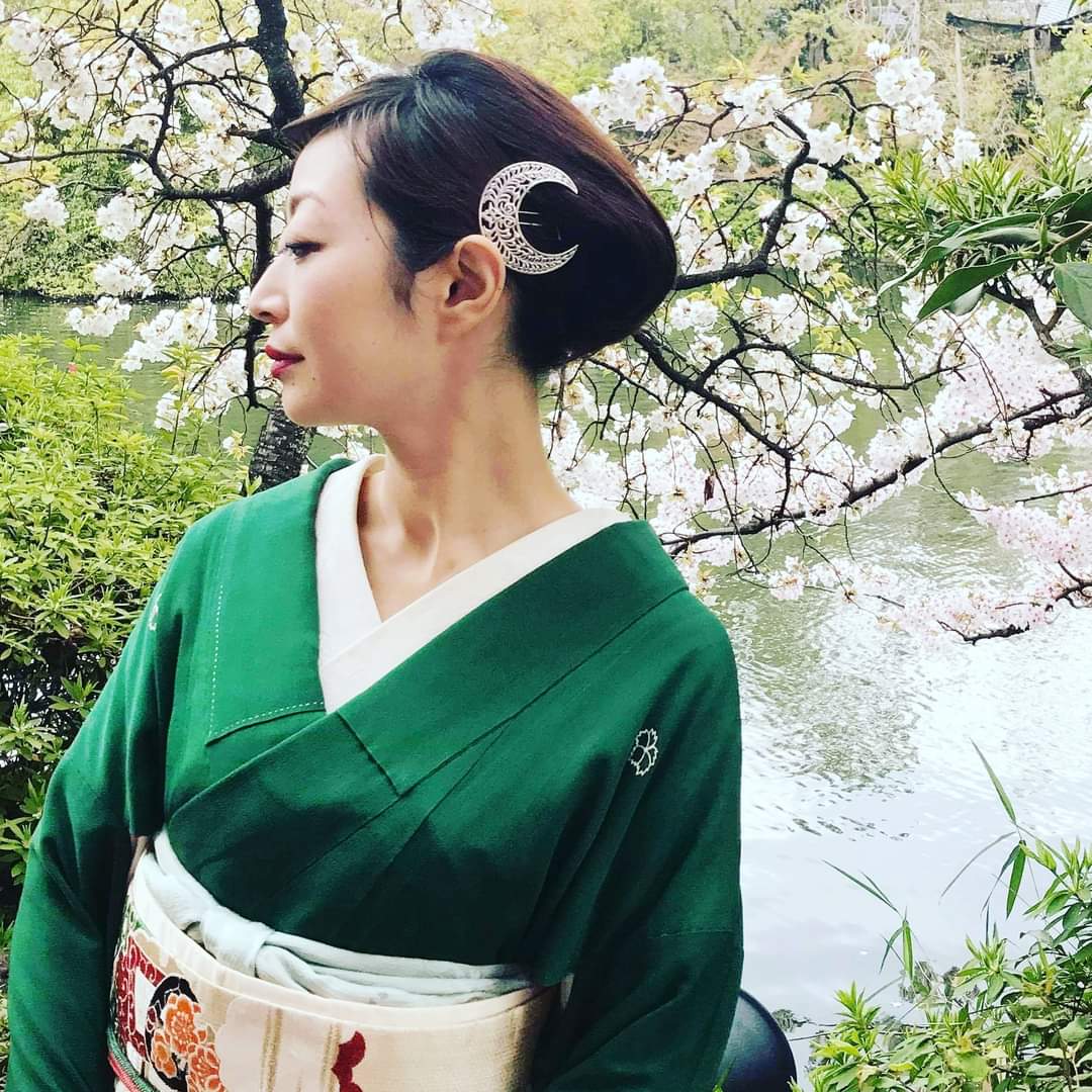 藤映しの月 かんざし