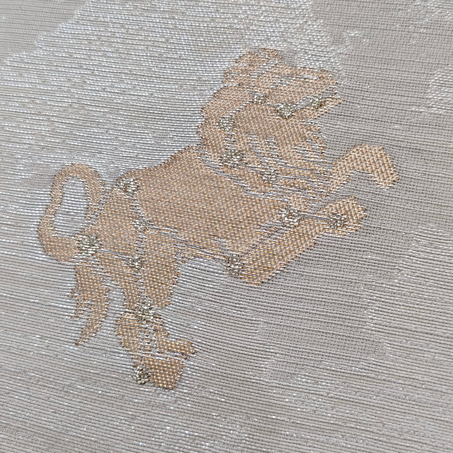 西陣織 御朱印 12星座 - 水瓶座/獅子座 - 白/金