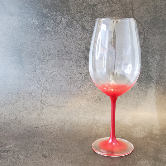 Lacquer glass "Hanahiraku" wine glass, red