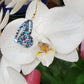 Paper mother-of-pearl kihaku "Nami swallowtail" earrings