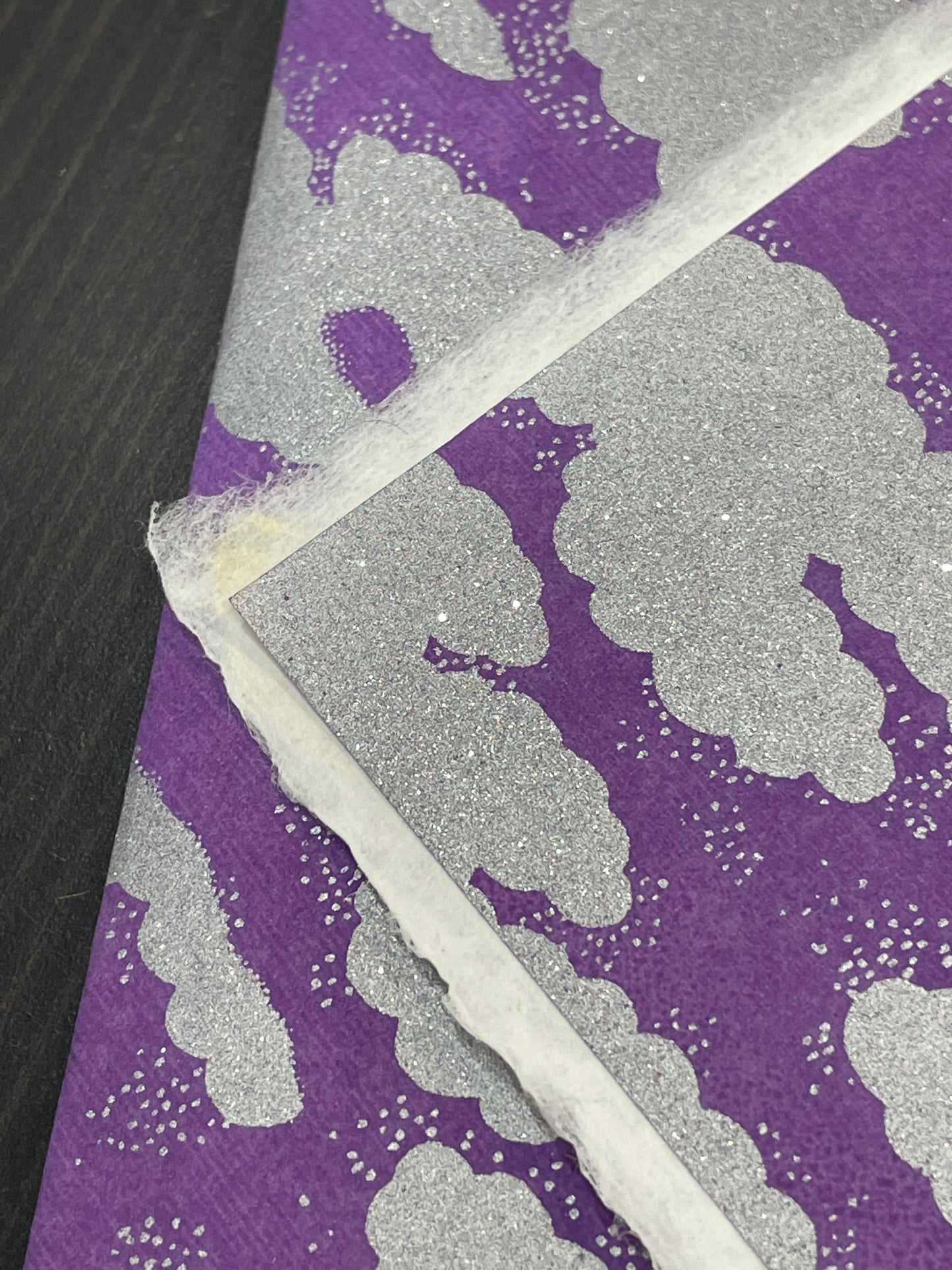 Okurifumi ② cloud pattern, purple, with ears