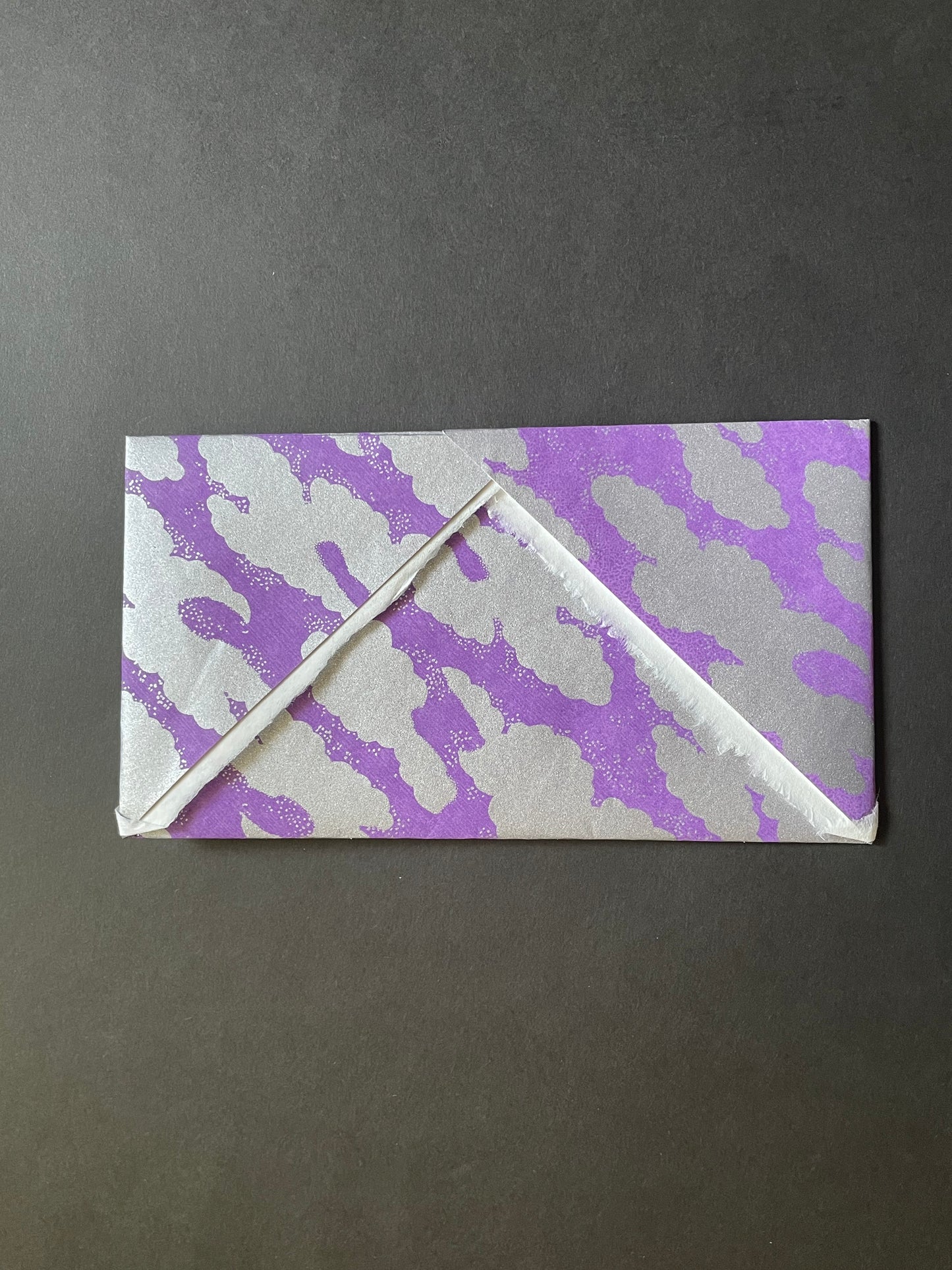 Okurifumi ② cloud pattern, purple, with ears